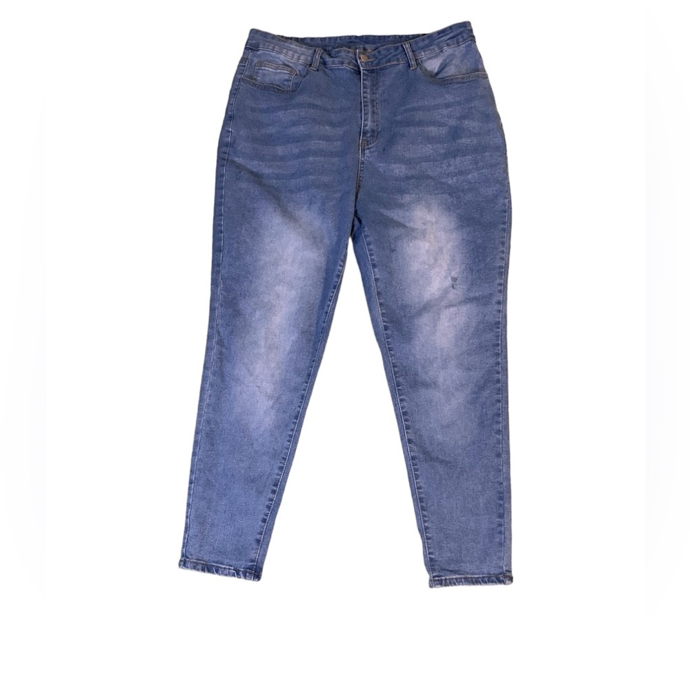 NWOT SHEIN Curve Medium Wash High Waist Skinny Jeans 3X